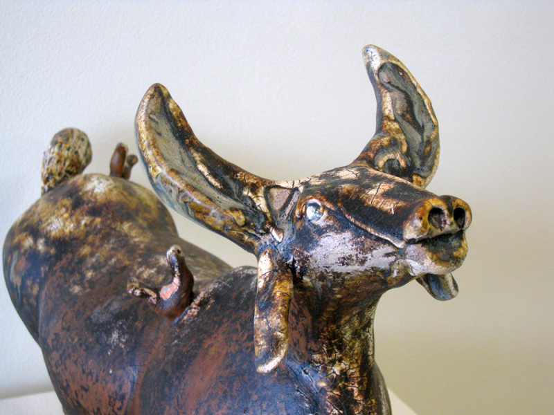 Bull sculpture by Ken Sedberry